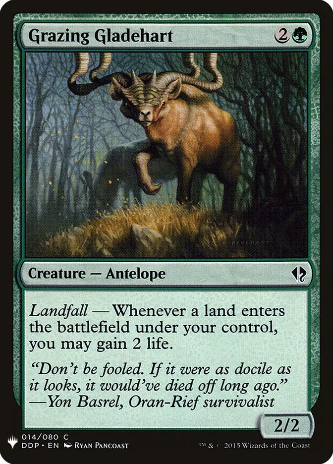2020 The List Grazing Gladehart #DDP-14 common card image