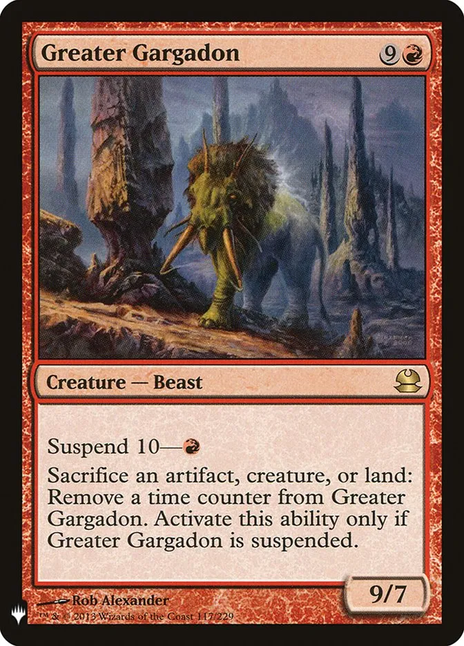 2020 The List Greater Gargadon #MMA-117 rare card image