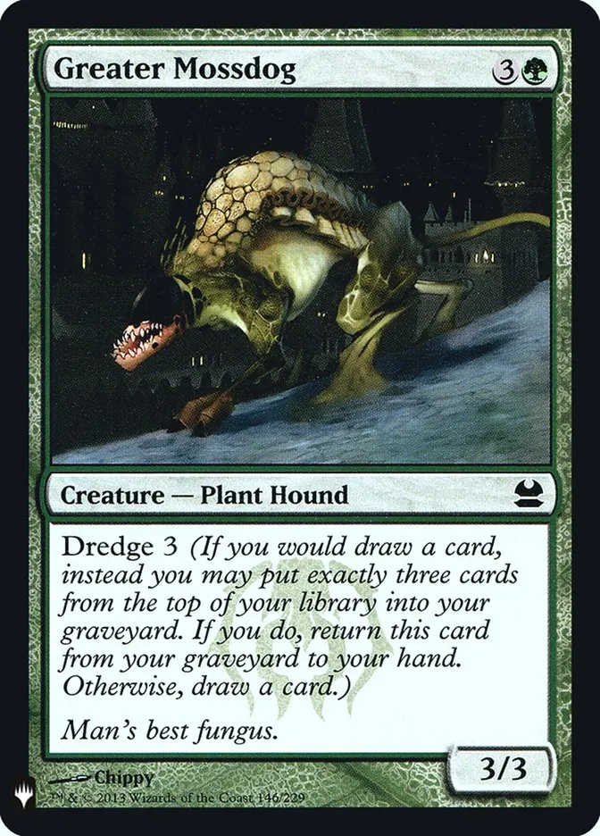 2020 The List Greater Mossdog #MMA-146 common card image