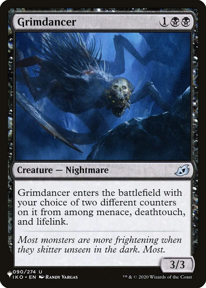 2020 The List Grimdancer uncommon #IKO-90 uncommon card image