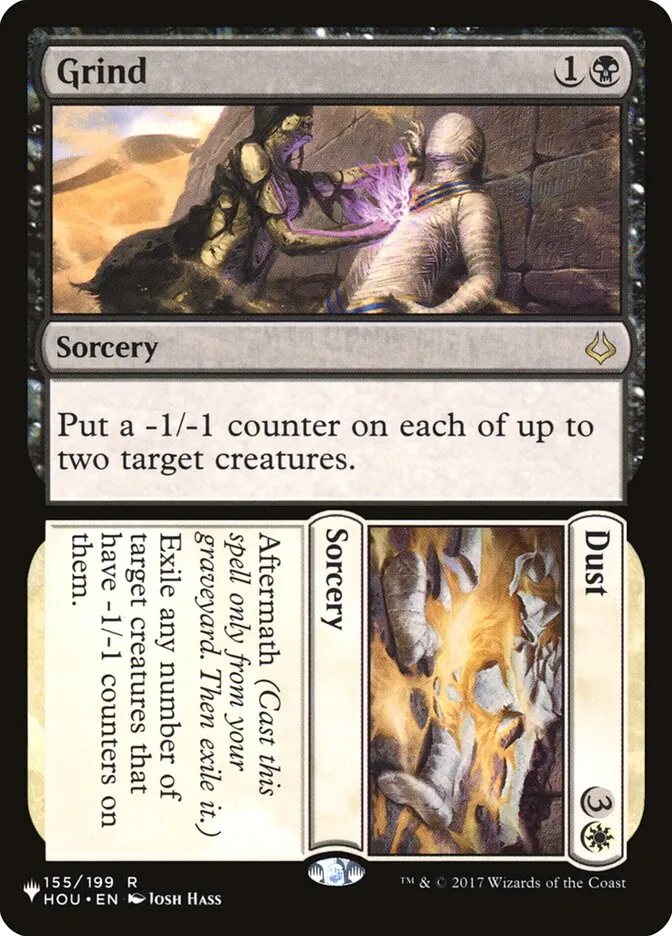 2020 The List Grind // Dust #HOU-155 rare card image