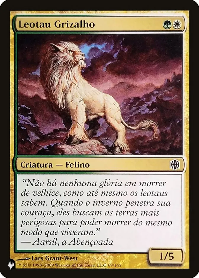 2020 The List Grizzled Leotau #ARB-69 common card image