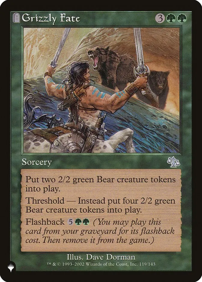 2020 The List Grizzly Fate #JUD-119 uncommon card image