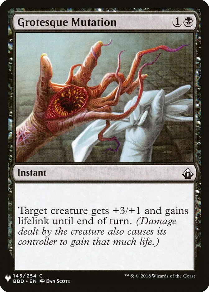 2020 The List Grotesque Mutation common #BBD-145 common card image
