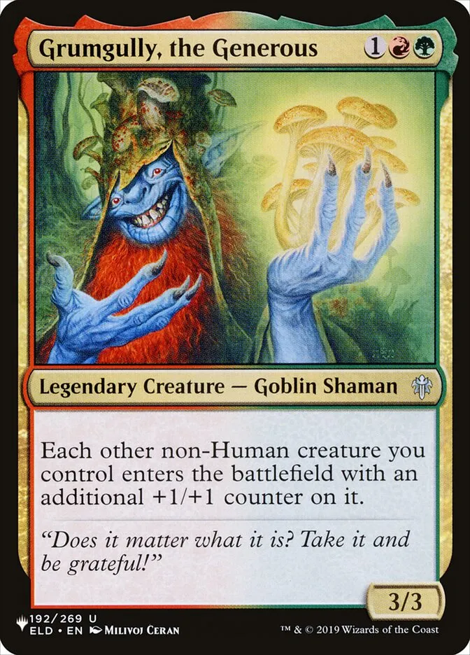 2020 The List Grumgully, the Generous #ELD-192 uncommon card image