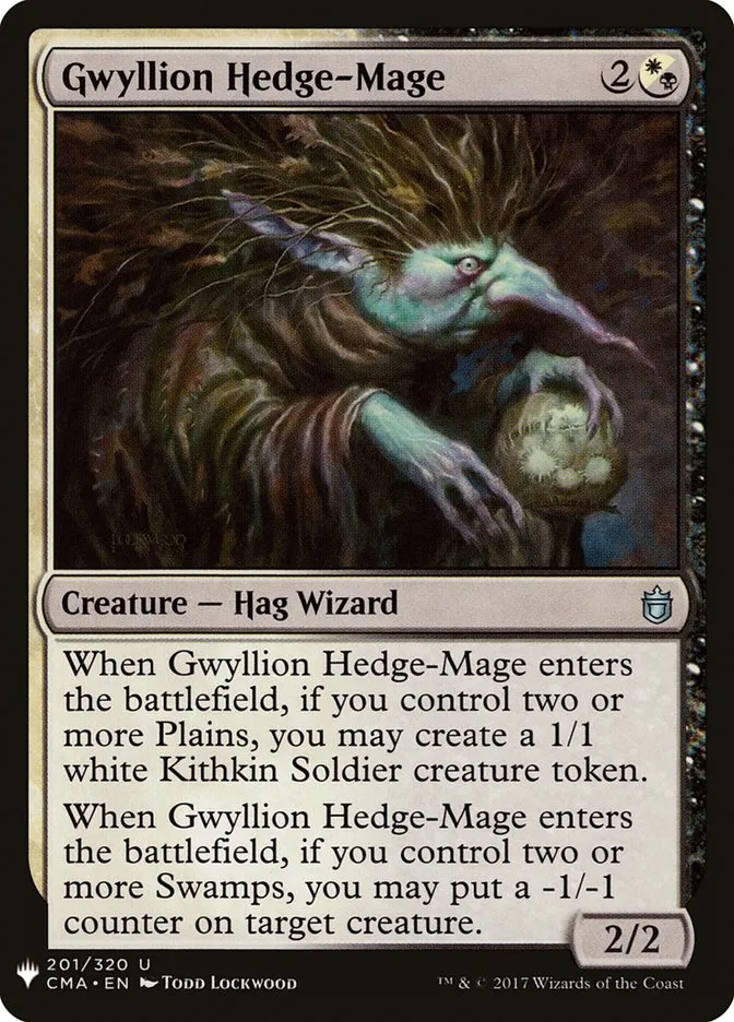 2020 The List Gwyllion Hedge-Mage #CMA-201 uncommon card image