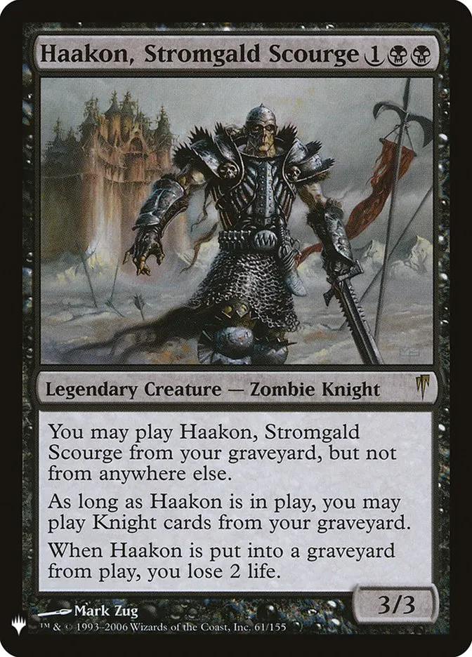 2020 The List Haakon, Stromgald Scourge #CSP-61 rare card image