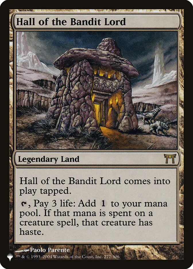 2020 The List Hall of the Bandit Lord #CHK-277 rare card image