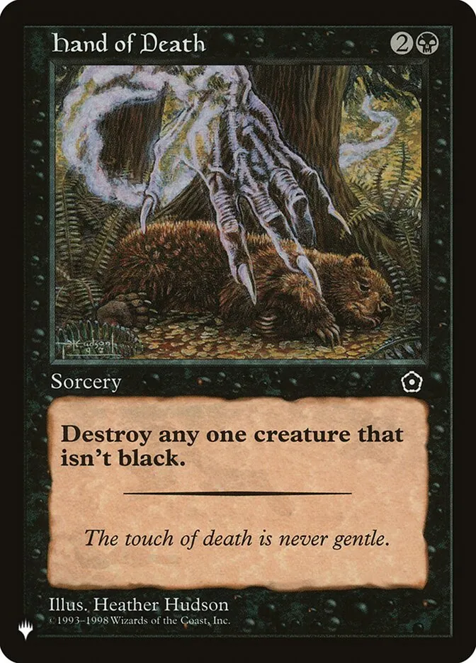 2020 The List Hand of Death #P02-74 common card image