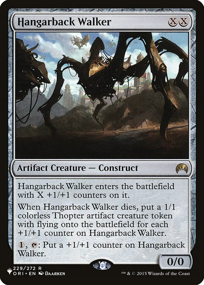 2020 The List Hangarback Walker #ORI-229 rare card image