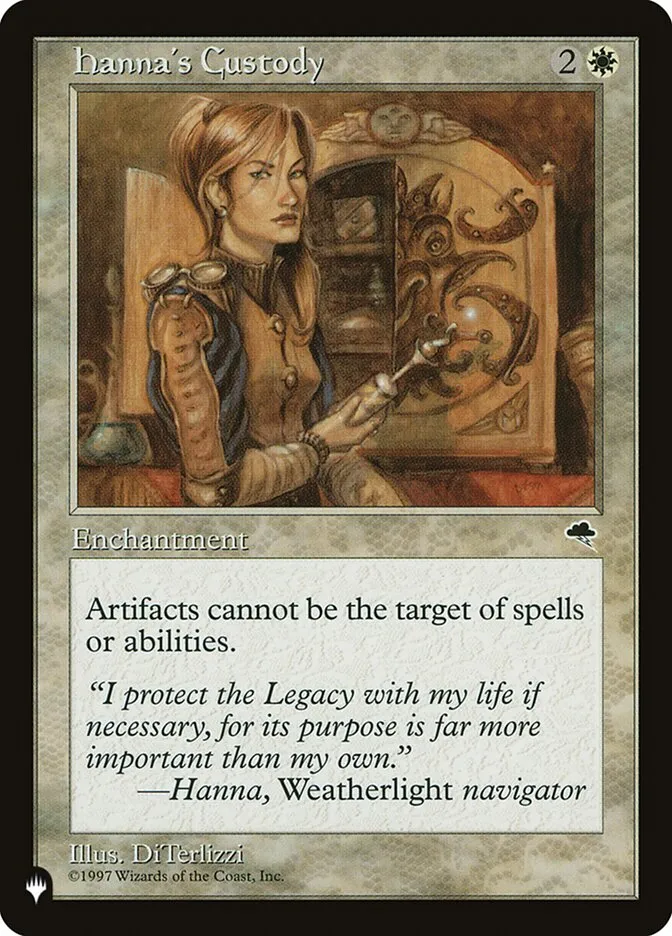 2020 The List Hanna's Custody #TMP-22 rare card image