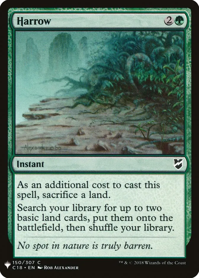 2020 The List Harrow common #C18-150 common card image