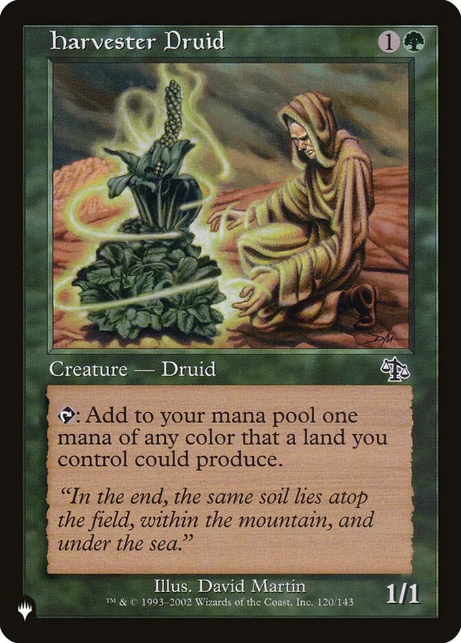 2020 The List Harvester Druid #JUD-120 common card image