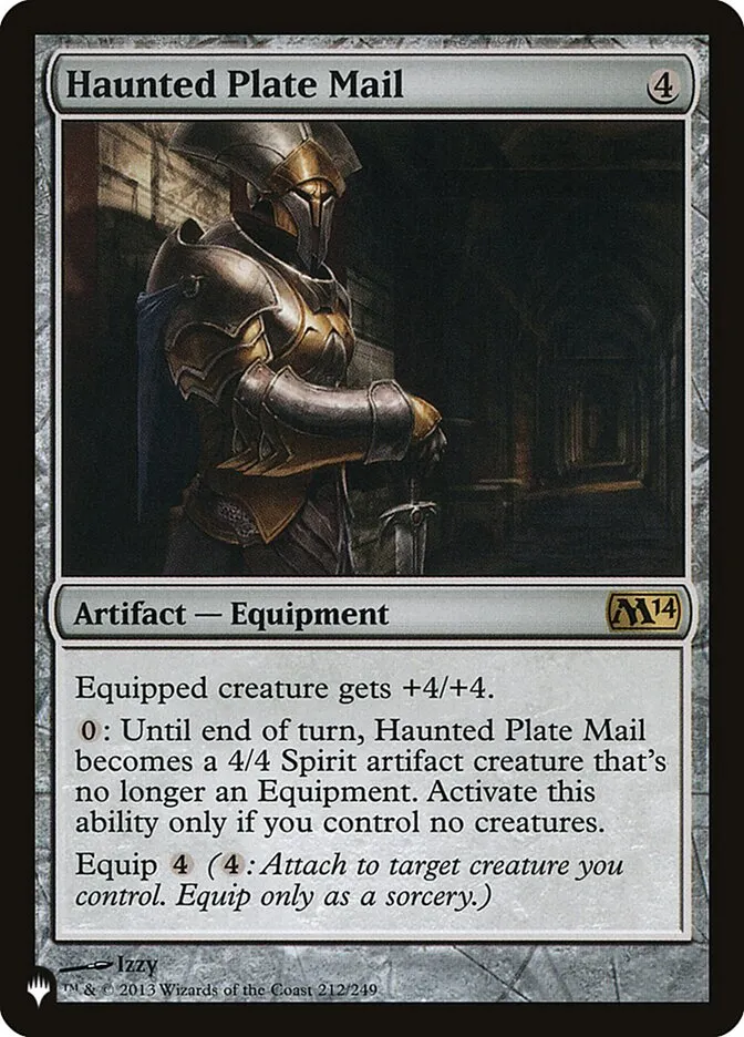 2020 The List Haunted Plate Mail #M14-212 rare card image