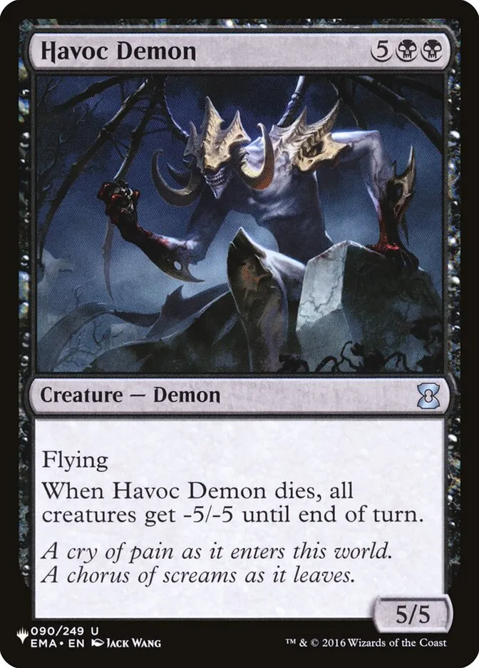 2020 The List Havoc Demon #EMA-90 uncommon card image