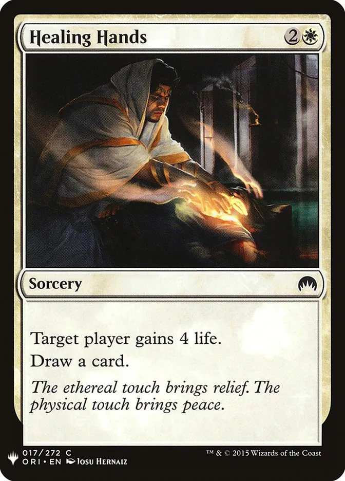 2020 The List Healing Hands #ORI-17 common card image