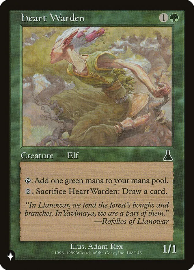 2020 The List Heart Warden #UDS-108 common card image