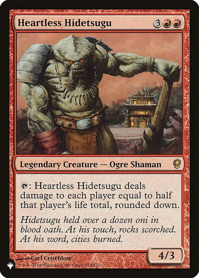 2020 The List Heartless Hidetsugu #CNS-144 rare card image