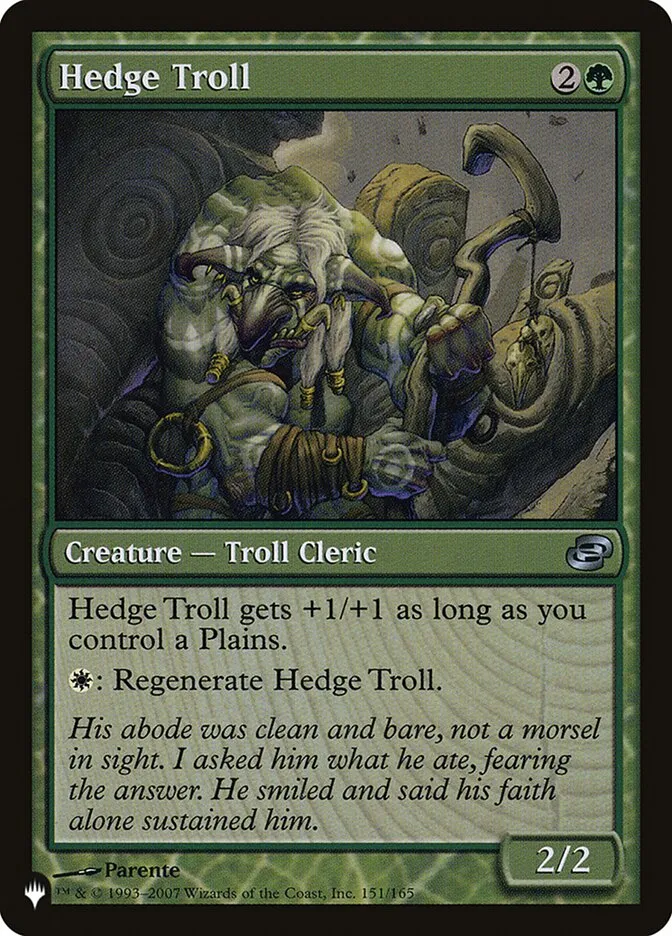 2020 The List Hedge Troll uncommon #PLC-151 uncommon card image