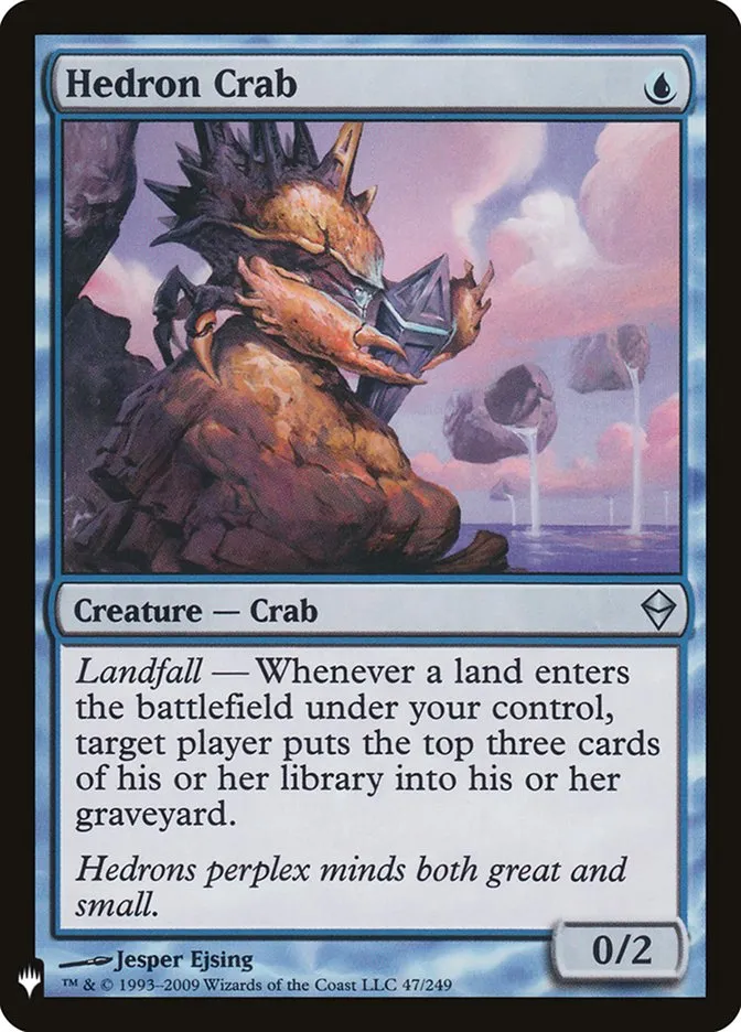 2020 The List Hedron Crab #ZEN-47 uncommon card image