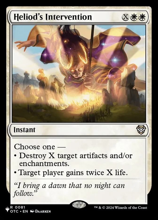 2020 The List Heliod's Intervention #OTC-81 rare card image