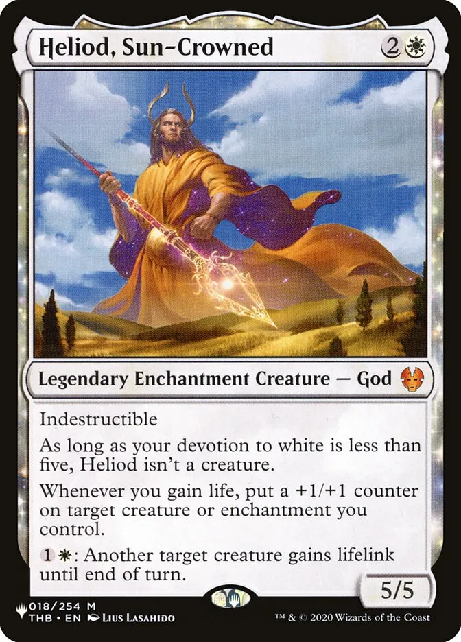 2020 The List Heliod, Sun-Crowned #THB-18 mythic card image