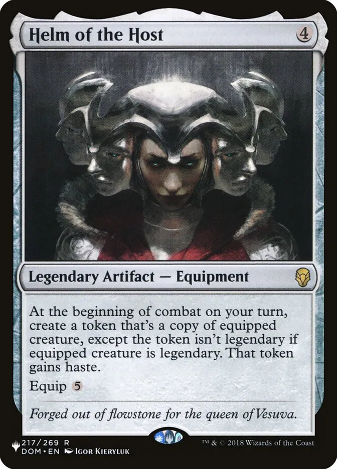 2020 The List Helm of the Host #DOM-217 rare card image