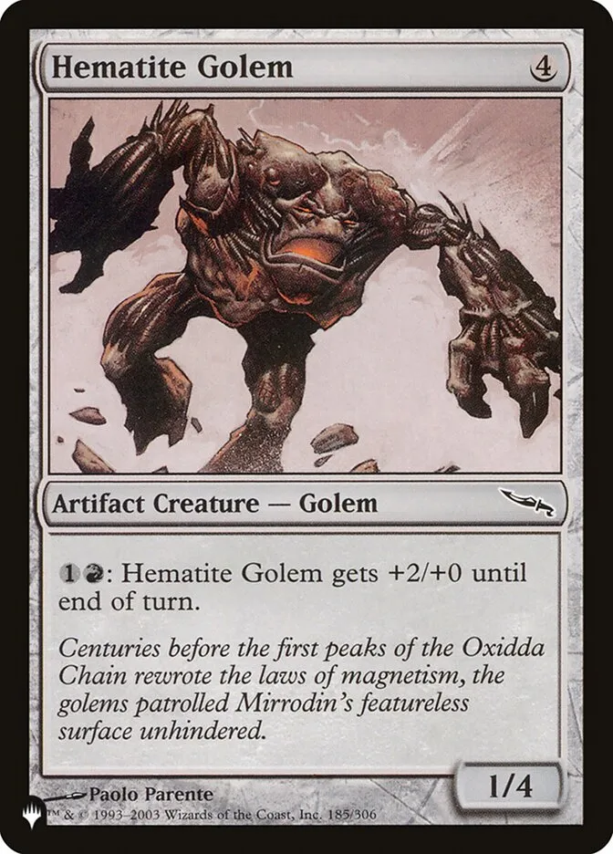 2020 The List Hematite Golem common #MRD-185 common card image