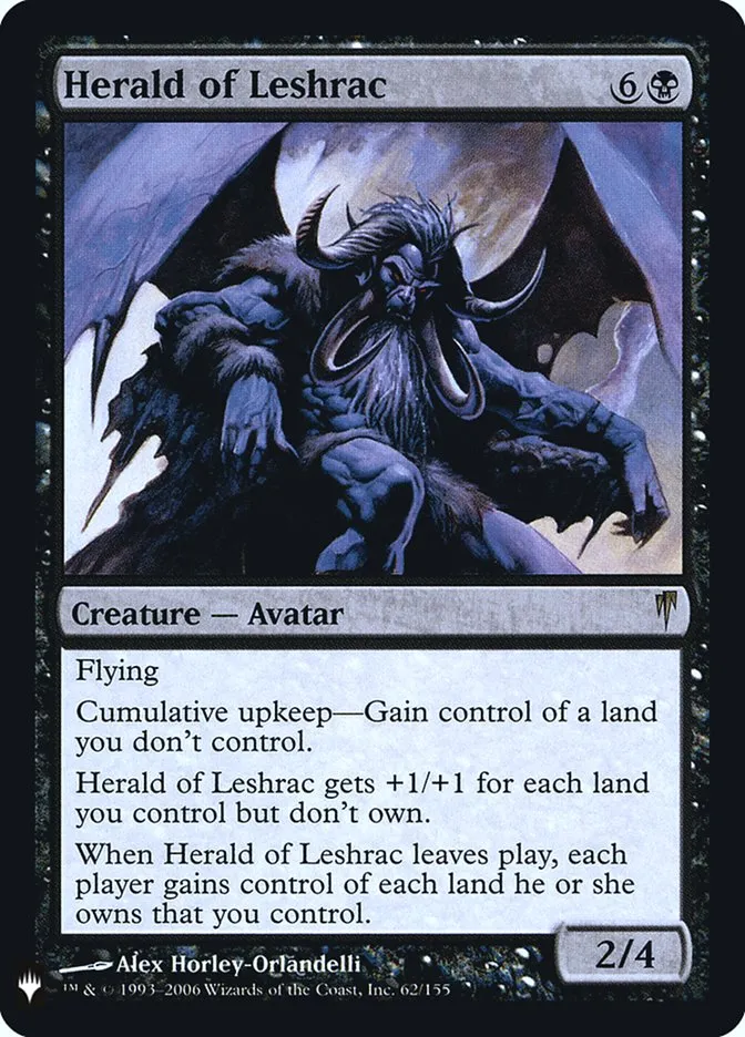 2020 The List Herald of Leshrac #CSP-62 rare card image