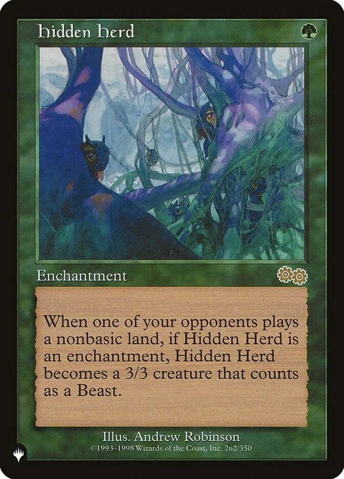 2020 The List Hidden Herd #USG-262 rare card image