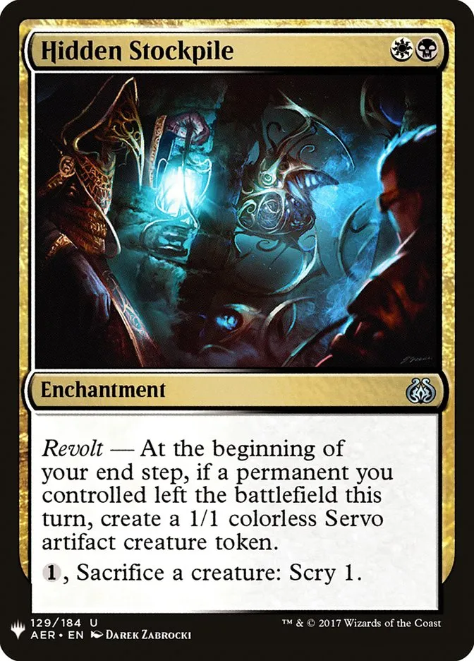 2020 The List Hidden Stockpile #AER-129 uncommon card image
