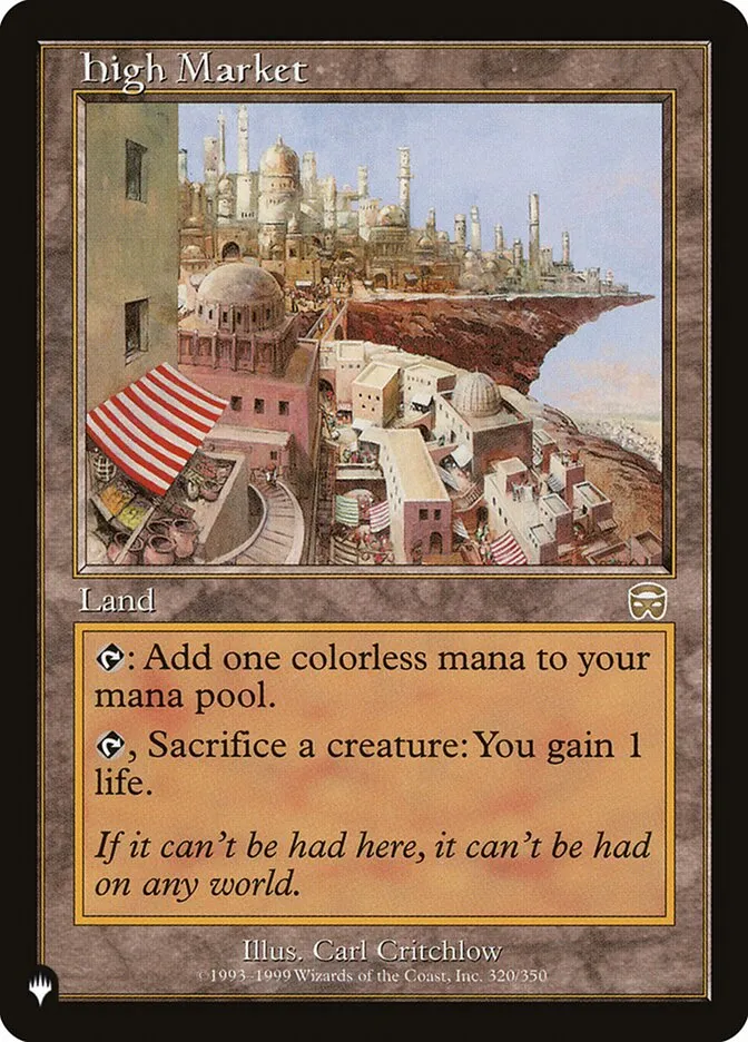 2020 The List High Market #MMQ-320 rare card image