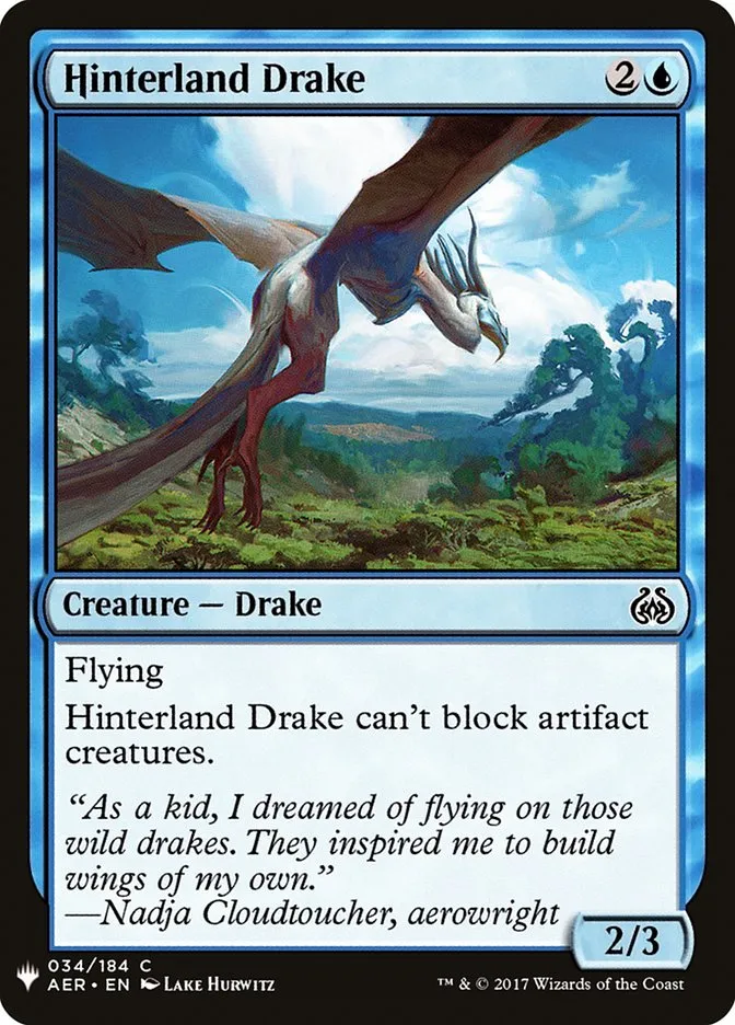 2020 The List Hinterland Drake #AER-34 common card image