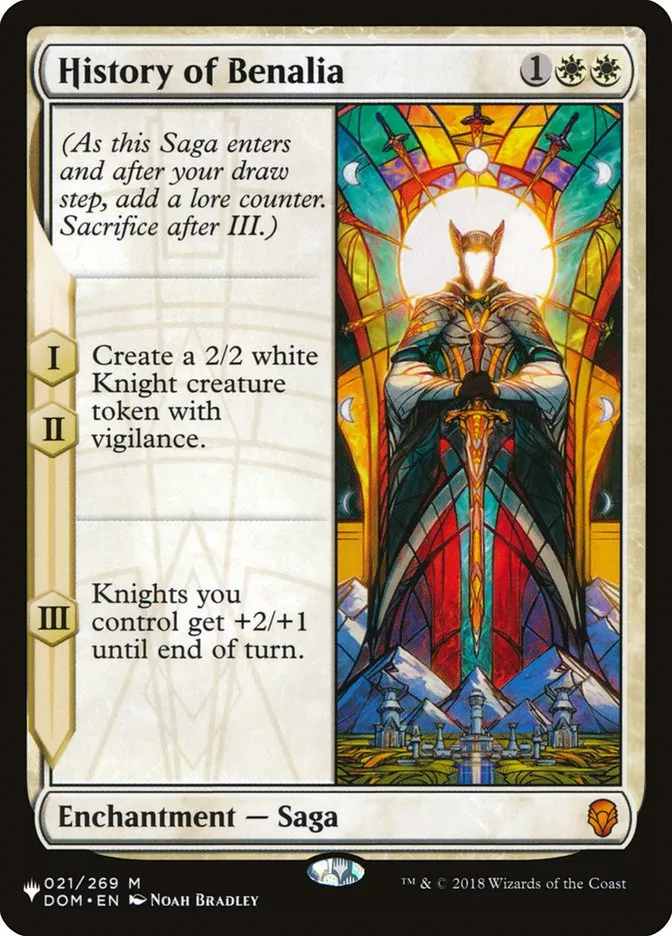 2020 The List History of Benalia #DOM-21 mythic card image