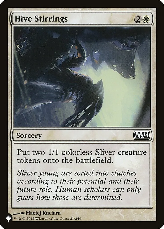 2020 The List Hive Stirrings #M14-21 common card image