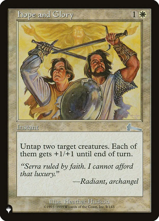 2020 The List Hope and Glory #ULG-9 uncommon card image