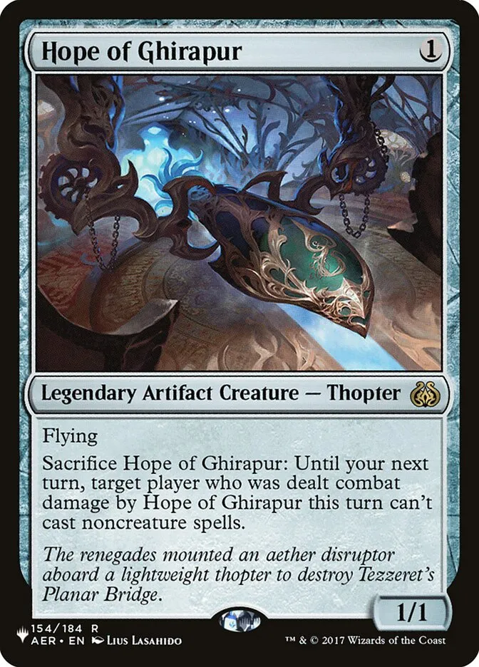 2020 The List Hope of Ghirapur #AER-154 rare card image