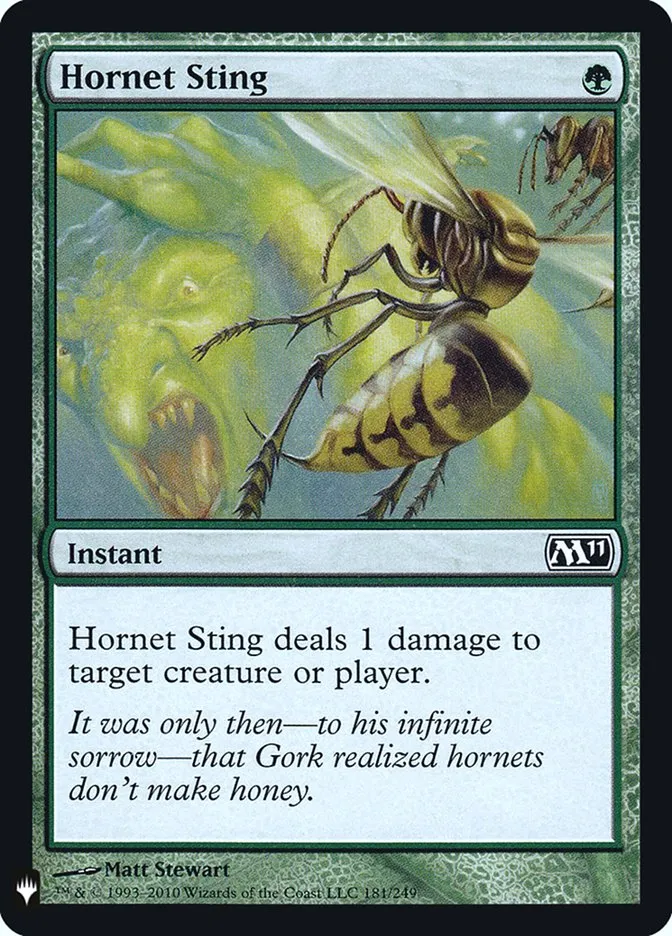 2020 The List Hornet Sting #M11-181 common card image