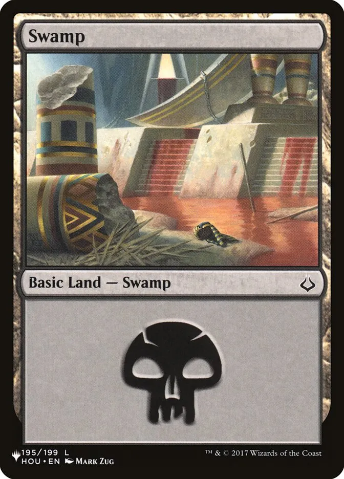 2020 The List Swamp common #HOU-195 common card image