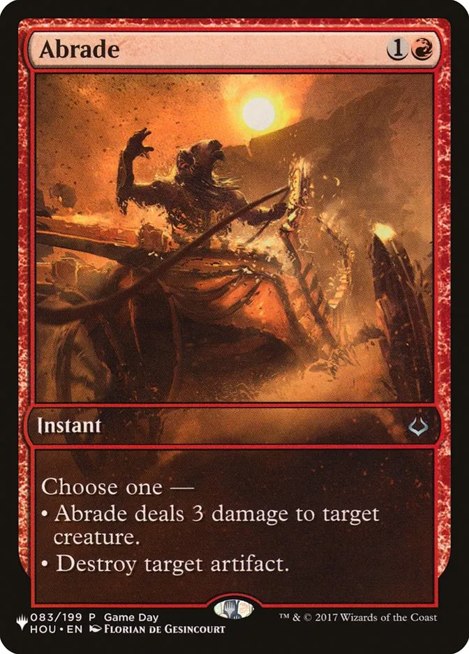 2020 The List Abrade uncommon #HOU-83 uncommon card image