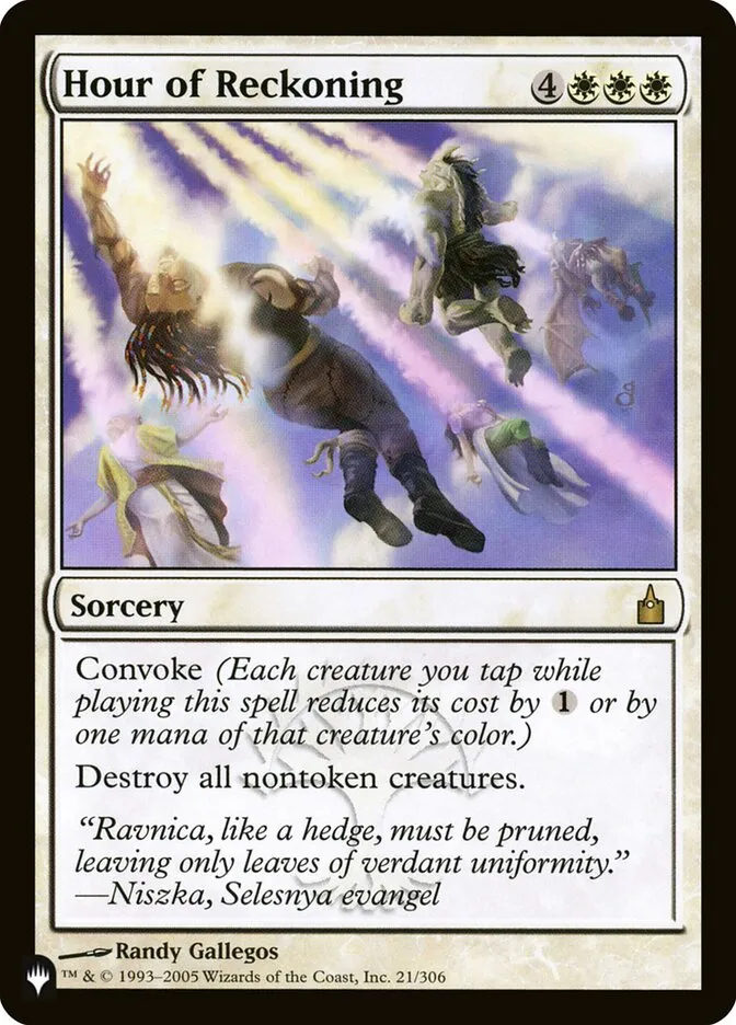 2020 The List Hour of Reckoning #RAV-21 rare card image