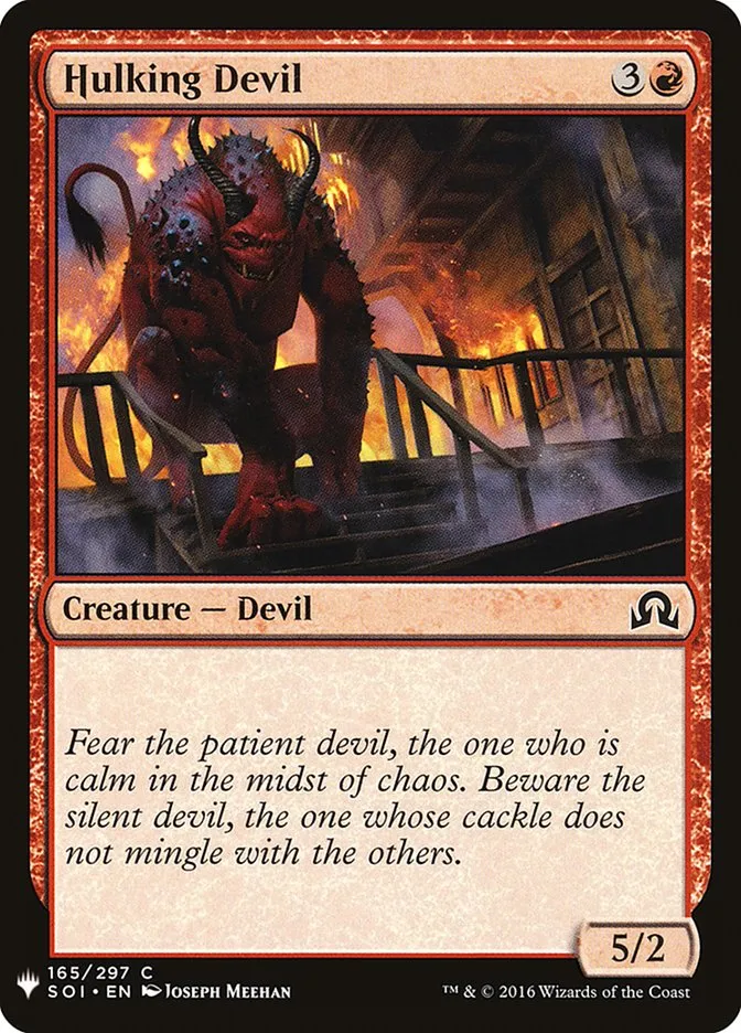 2020 The List Hulking Devil common #SOI-165 common card image