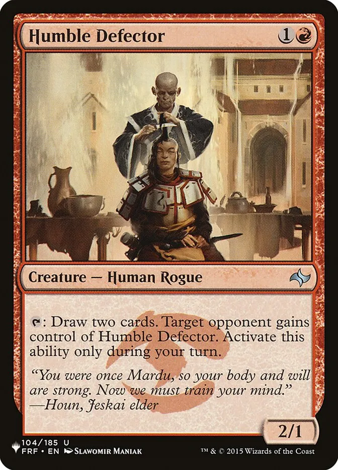 2020 The List Humble Defector uncommon #FRF-104 uncommon card image