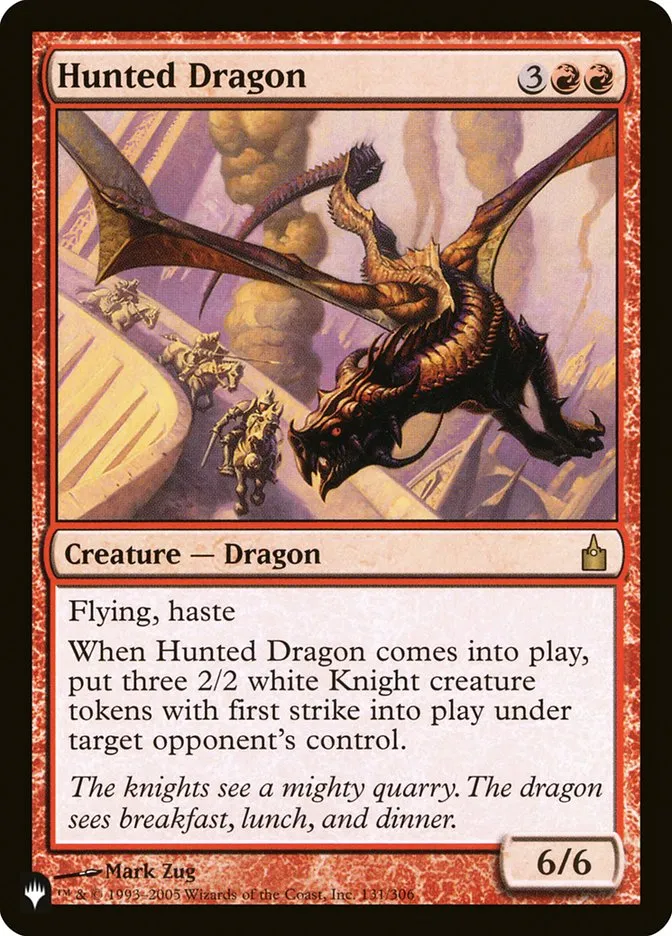 2020 The List Hunted Dragon #RAV-131 rare card image