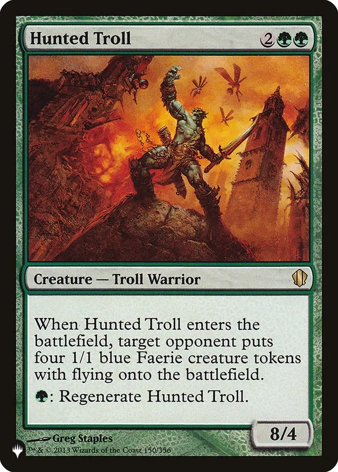 2020 The List Hunted Troll #C13-150 rare card image