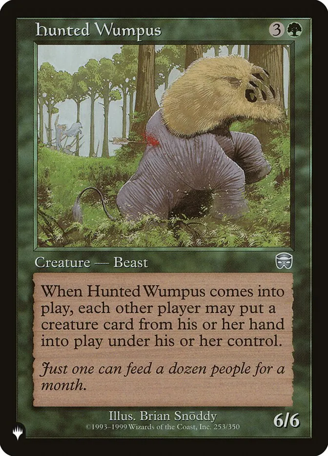 2020 The List Hunted Wumpus #MMQ-253 uncommon card image