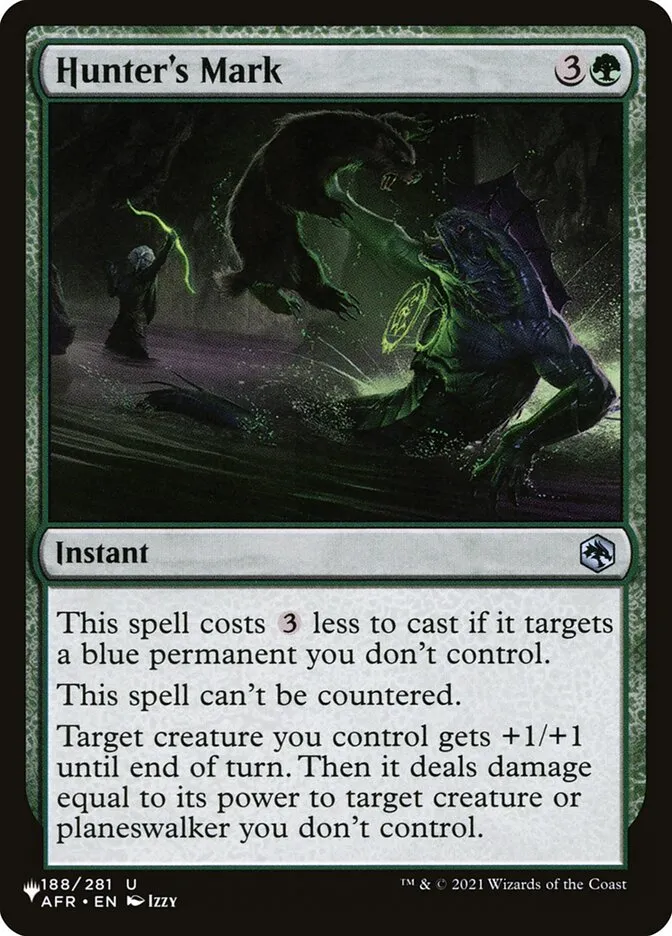 2020 The List Hunter's Mark #AFR-188 uncommon card image