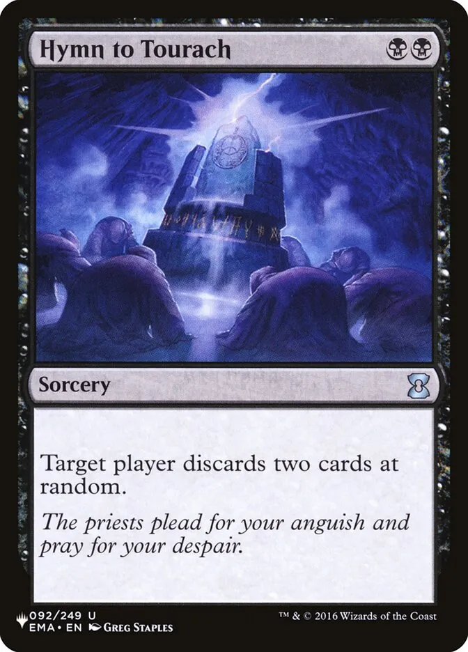 2020 The List Hymn to Tourach #EMA-92 uncommon card image