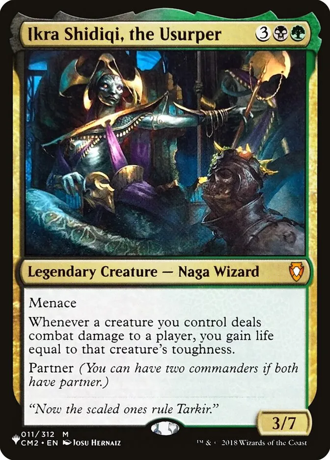 2020 The List Ikra Shidiqi, the Usurper #CM2-11 mythic card image