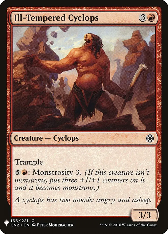 2020 The List Ill-Tempered Cyclops common #CN2-166 common card image